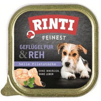 Produktbild von Rinti Feinest Adult Hundefutter Geflügel und Reh getreidefrei 11x150 g - 11 x 150 g