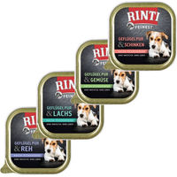 Produktbild von Rinti Feinest Geflügel Pur Mix Adult mit hohem Fleischanteil 11x150g - 4 x 150 g