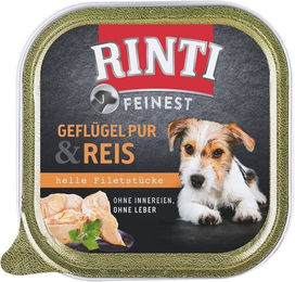 Rinti Feinest Geflügel und Reis Hundefutter Adult Stückchen in Sauce Getreidefrei 11 x 150 g - 11 x 150 g – Bild 1 von 4