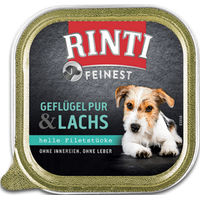 Produktbild von Rinti Feinest Hundefutter Geflügel Pur und Lachs Filets in Sauce 11 x 150 g getreidefrei - 11 x 150 g
