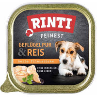 Produktbild von Rinti Feinest Hundefutter Geflügel pur und Reis Adult 11x150g