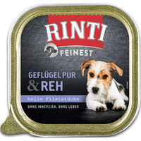 Produktbild von Rinti Feinest Hundefutter Geflügel und Reh Adult Getreidefrei 11 x 150 g - 11 x 150 g