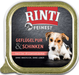 Rinti Feinest Hundefutter Geflügel und Schinken Adult Getreidefrei 11 x 150 g - 11 x 150 g – Bild 1 von 6