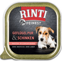 Produktbild von Rinti Feinest Hundefutter Geflügel und Schinken Adult Getreidefrei 11 x 150 g - 11 x 150 g