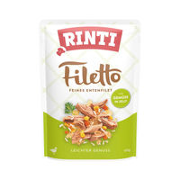 Produktbild von Rinti Filetto Entenfilet mit Gemüse Nassfutter für Hunde Adult 24x100g