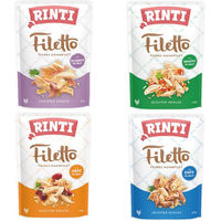 Produktbild von Rinti Filetto Hund Nassfutter Stückchen in Gelee Mix Adult 32 x 100 g - 16 x 100 g