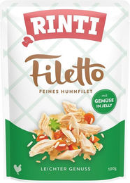 Rinti Filetto Hundefutter Huhn mit Gemüse in Gelee 24 x 100 g - 24 x 100 g – Bild 1 von 4