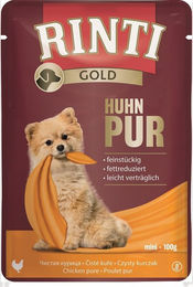 Rinti Gold Huhn Pur Monoprotein Hundefutter Stückchen in Sauce für Adult 10 x 100 g - 10 x 100 g – Bild 1 von 5