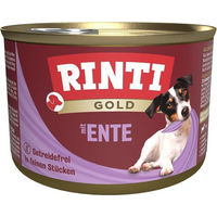 Produktbild von Rinti Gold Hund Nassfutter Ente Stückchen in Sauce getreidefrei Adult 12 x 185 g - 12 x 185 g