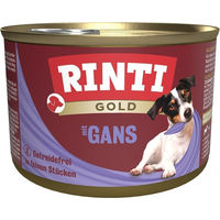 Produktbild von Rinti Gold Hund Nassfutter Gans Stückchen in Sauce 185 g - 12 x 185 g