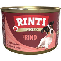 Produktbild von Rinti Gold Hundefutter Rind 12x185g