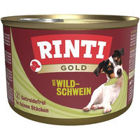Produktbild von Rinti Gold Hundefutter Wildschwein ohne Farb- und Aromastoffe 24x185g
