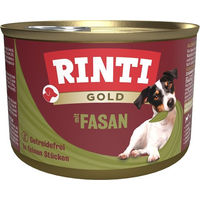Produktbild von Rinti Gold Hundenahrung Fasan Stückchen in Sauce 12 x 185 g - 12 x 185 g