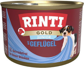 Produktbild von Rinti Gold Junior Hundefutter Geflügel 12x185g