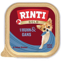 Produktbild von Rinti Gold Mini Hundefutter Adult Huhn und Gans in Sauce 48x100g