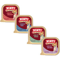 Produktbild von Rinti Gold Mini Hundefutter feine Stückchen Mix 4 Sorten 48x100g
