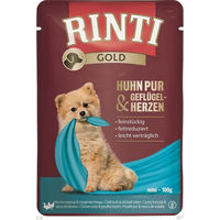Produktbild von Rinti Gold Mini Hundefutter Huhn Pur und Geflügelherzen Monoprotein Adult 10 x 100 g - 10 x 100 g
