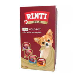 Rinti Gold Mini Nassfutter für erwachsene Hunde kleiner Rassen Geflügel 8 x 100 g mit hohem Fleischanteil - 8 x 100 g – Bild 1 von 4