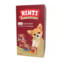 Produktbild von Rinti Gold Mini Nassfutter für erwachsene Hunde kleiner Rassen Geflügel 8 x 100 g mit hohem Fleischanteil - 8 x 100 g