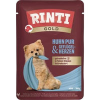 Produktbild von Rinti Gold Nassfutter Huhn und Geflügelherzen Adult Light zur Gewichtsreduktion 10x100 g