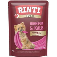 Produktbild von Rinti Gold Pouch Kalb Monoprotein Hundefutter Adult 10x100g
