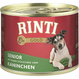 Rinti Gold Senior Hund Mini Kaninchen Stückchen in Sauce getreidefrei 12 x 185 g - 12 x 185 g – Bild 1 von 7