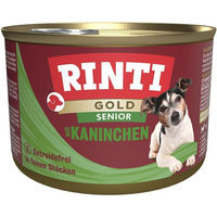 Produktbild von Rinti Gold Senior Hundefutter Kaninchen ohne Farb- und Aromastoffe 12x185g
