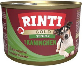 Produktbild von Rinti Gold Senior Kaninchen Stückchen in Sauce 12x185 g - 12 x 185 g