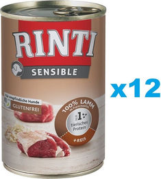 Produktbild von Rinti Hundefutter Sensible Lamm mit Reis Hypoallergen Adult 12x400 g