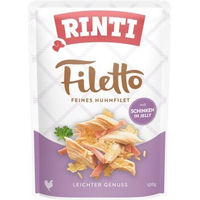 Produktbild von Rinti Hundeschonkost Filets Huhn und Schinken 24x100 g - 24 x 100 g