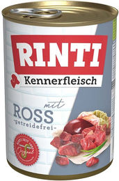 Rinti Kennerfleisch Hund Adult mit Rind und Pferd 12x400g mit hohem Fleischanteil ohne Zucker und Konservierungsstoffe – Bild 1 von 2