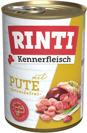 Rinti Kennerfleisch Hund Adult Pute mit hohem Fleischanteil 12x400g – Bild 1 von 1