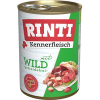 Produktbild von Rinti Kennerfleisch Hund Adult Rind und Wild ohne Farb- und Aromastoffe 24x400g