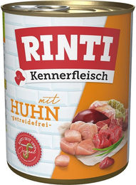 Produktbild von Rinti Kennerfleisch Hund Huhn für alle Altersstufen 24x800g