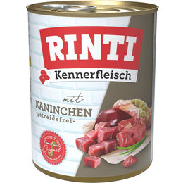 Produktbild von Rinti Kennerfleisch Hund Kaninchen Getreidefrei Ohne Konservierungsstoffe 12x800 g