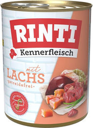 Rinti Kennerfleisch Hund Lachs getreidefrei ohne Konservierungsstoffe 12x800 g – Bild 1 von 2