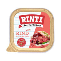 Produktbild von Rinti Kennerfleisch Hund mit Rind 9x300g Schale