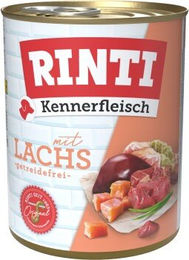 Produktbild von Rinti Kennerfleisch Hund Nassfutter Adult Lachs Stückchen in Sauce 12x800 g