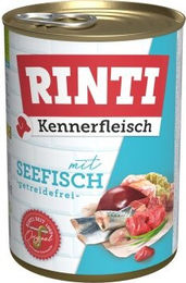 Produktbild von Rinti Kennerfleisch Hund Nassfutter Adult Stückchen in Sauce Seefisch 12x400 g - 12 x 400 g