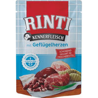 Produktbild von Rinti Kennerfleisch Hund Nassfutter Geflügelherzen Adult 10 x 400 g Getreidefrei mit hohem Fleischanteil - 10 x 400 g
