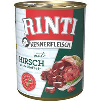 Produktbild von Rinti Kennerfleisch Hund Nassfutter Hirsch Getreidefrei mit hohem Fleischanteil 12 x 800 g - 12 x 800 g