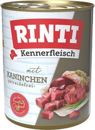 Rinti Kennerfleisch Hund Nassfutter Kaninchen Stückchen in Sauce getreidefrei 12 x 800 g - 12 x 800 g – Bild 1 von 9