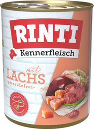 Rinti Kennerfleisch Hund Nassfutter Lachs Stückchen in Sauce Adult Getreidefrei 12 x 800 g - 12 x 800 g – Bild 1 von 7