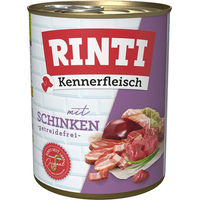 Produktbild von Rinti Kennerfleisch Hund Nassfutter Schinken in Sauce Getreidefrei 24 x 800g - 24 x 800 g
