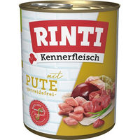 Produktbild von Rinti Kennerfleisch Hund Pute Geflügel Stückchen in Sauce 12x800g