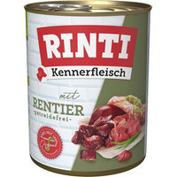 Produktbild von Rinti Kennerfleisch Hund Rentier und Rind getreidefrei 24x800g