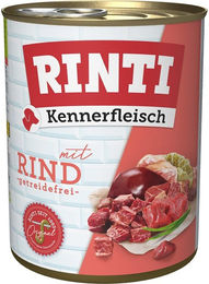 Produktbild von Rinti Kennerfleisch Hund Rind für alle Altersstufen 12x800g