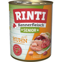 Produktbild von Rinti Kennerfleisch Hund Senior Huhn Stückchen in Sauce mit hohem Fleischanteil 12x800g