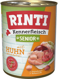 Produktbild von Rinti Kennerfleisch Hund Senior Huhn Stückchen in Sauce mit hohem Fleischanteil 24x800g