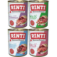 Produktbild von Rinti Kennerfleisch Hundefutter Adult Stückchen in Sauce Mix 24x800g
